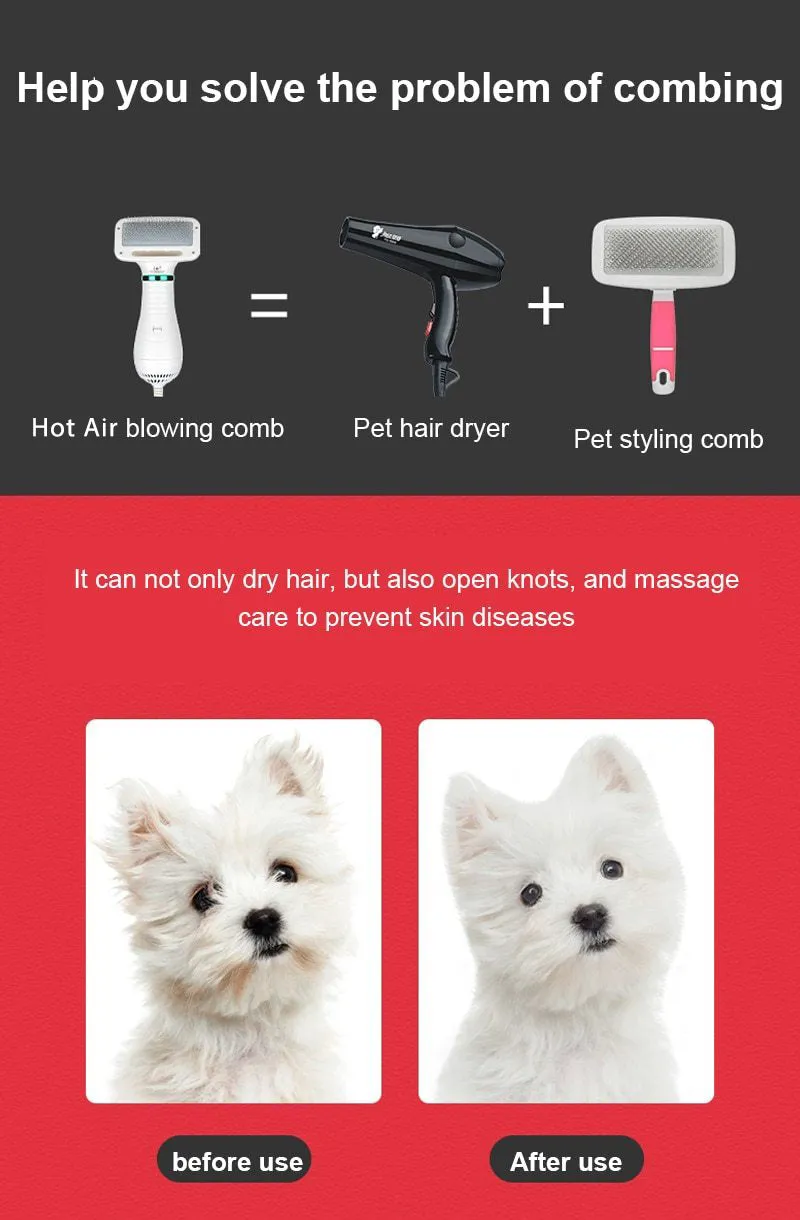 2-in-1 Portable Pet Hair Dryer