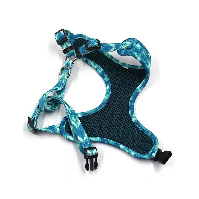 5 PCS Personalized Dog Collar & Harness Leash Set