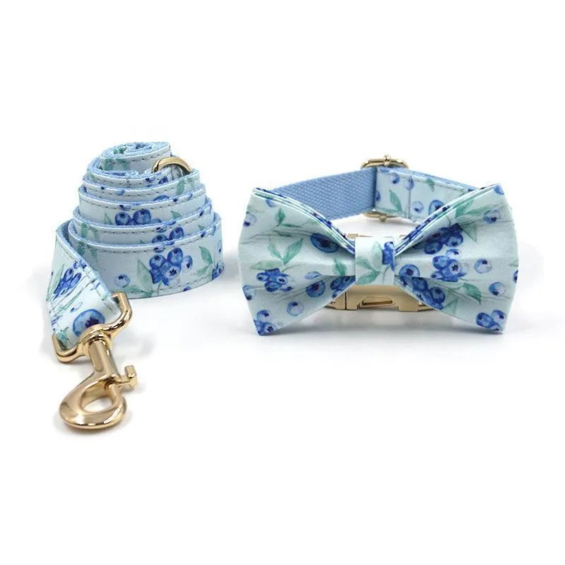 5 PCS Personalized Dog Collar & Harness Leash Set