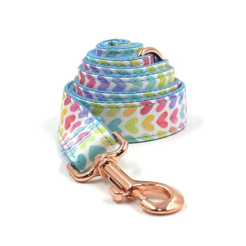 5 PCS Personalized Dog Collar & Harness Leash Set