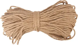 7 mm Jute Rope, 328 Feet Hemp Rope, Heavy Duty Jute Twine for Cat Scratch Post, Climbing Plants, Balcony Guardrail