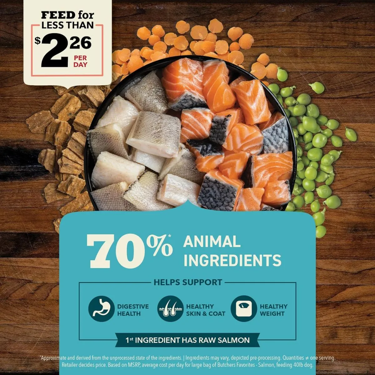 Acana Butcher's Favorites Wild-Caught Salmon Dry Dog Food 17lb