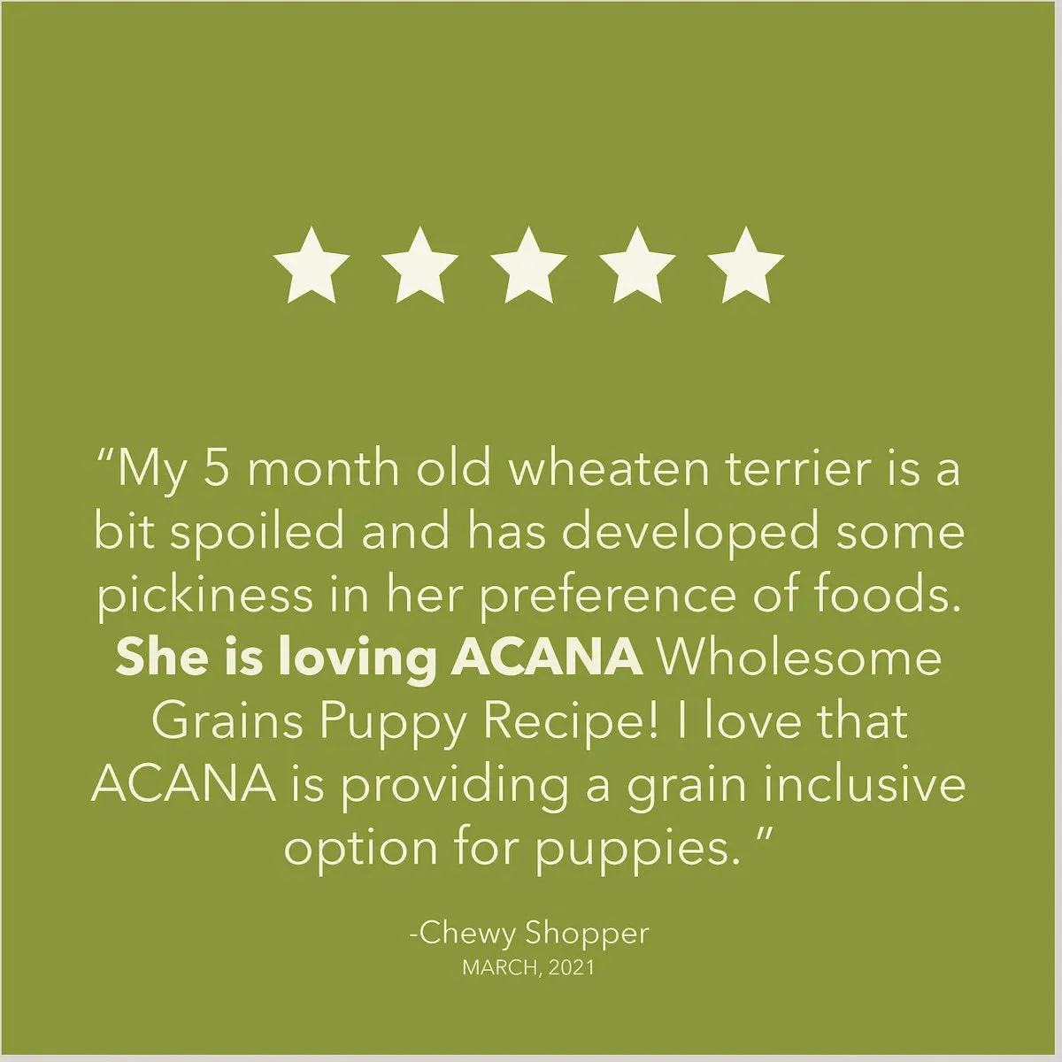 Acana Wholesome Grains Puppy Recipe Dry Dog Food