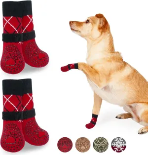 BEAUTYZOO Dog Socks - Anti Lick, Anti Slip, Senior Dog Grippy Socks - Size SM