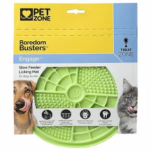 Boredom Busters Engage Lick Mat Green - PetZone