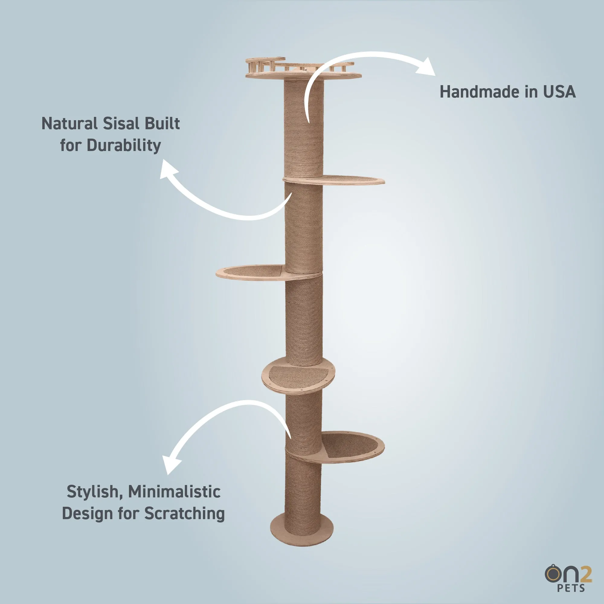 CatHaven™ Five-Level Wall Mounted Activity Cat Tree - NEW!!!