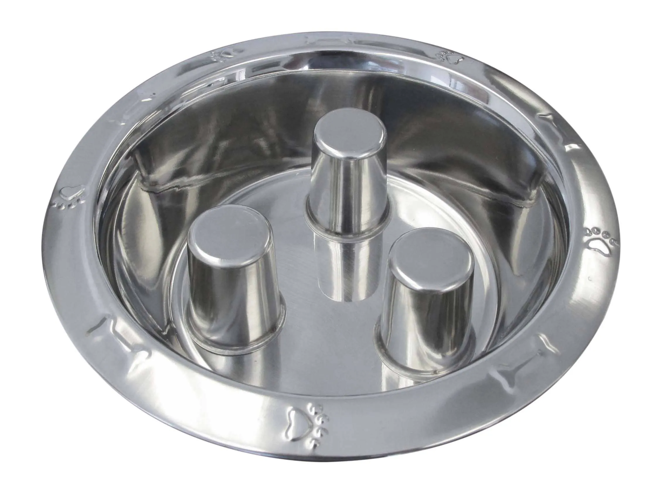 Dog Slow Feeder Bowl - SS Dog Bowl - Large