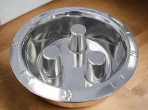 Dog Slow Feeder Bowl - SS Dog Bowl - Large