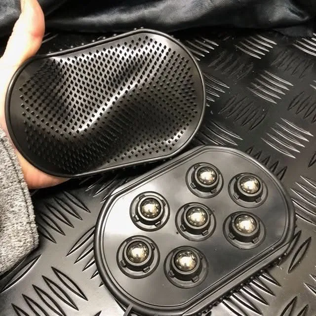 Double Sided Sensory Massage Glove - massage roller side & Spikey side