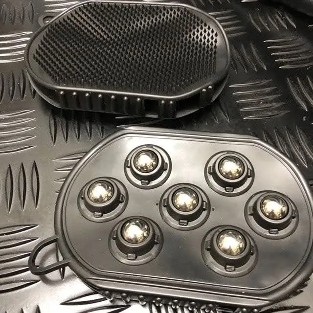 Double Sided Sensory Massage Glove - massage roller side & Spikey side