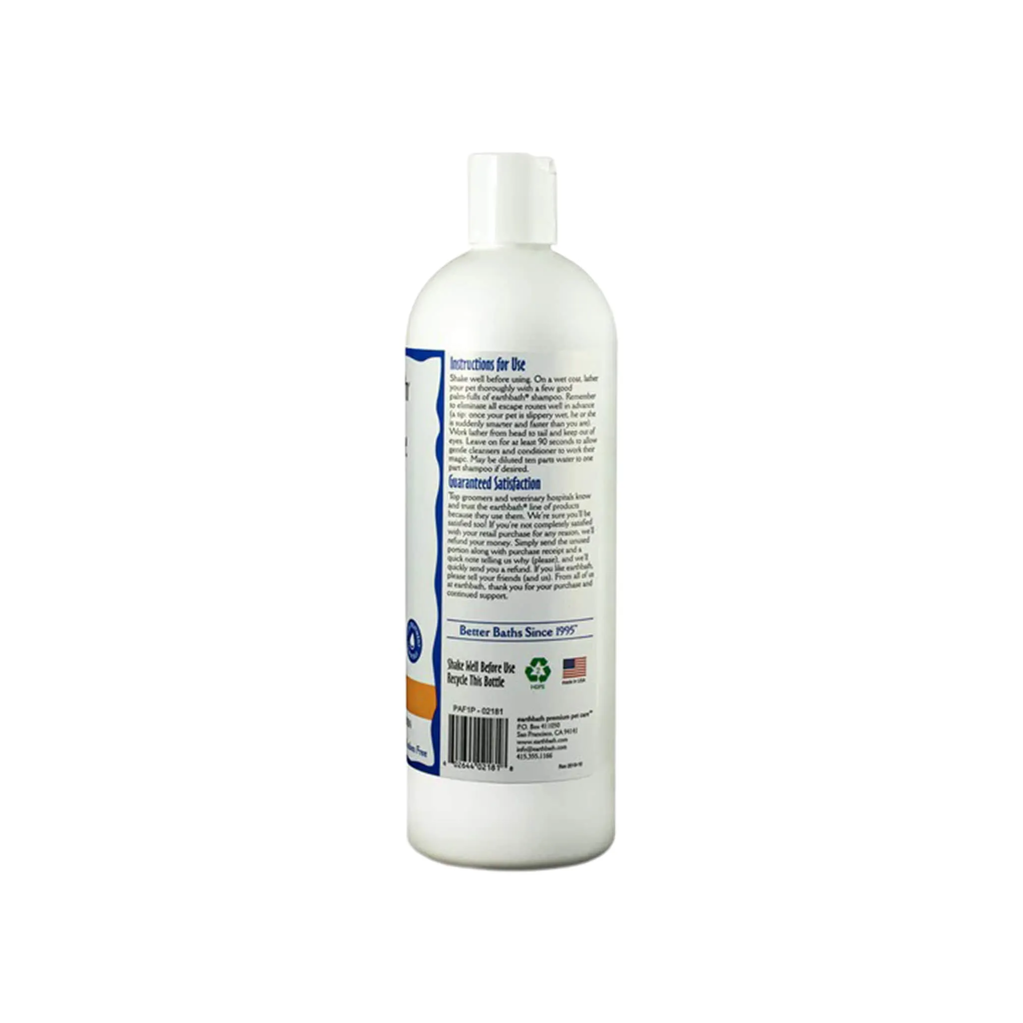 Earthbath Totally Natural Pet Care Sulfate & Paraben Free Dog & Cat Shampoo