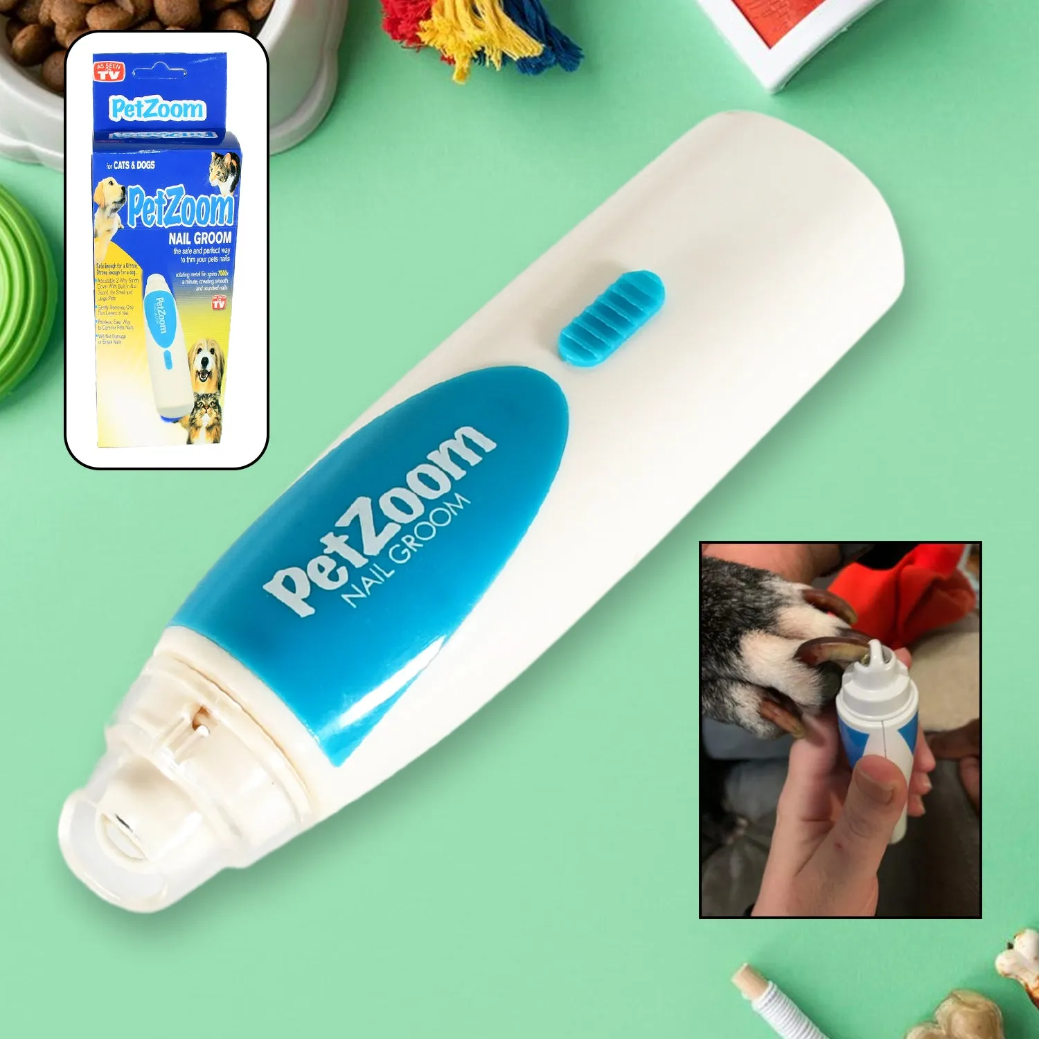 Electric Nail Paw Trimmer – Cordless Clipper for Dogs & Cats