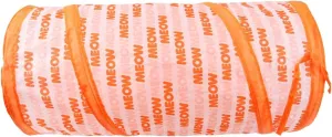Foldable Cat Funny Tunnel Supplies Ball Hideaway Interactive Toy Hiding Cave Cat Tunnel Toy for Small Animals Puppy Rabbit Kitten Squirrel, Two Channels 50cm
