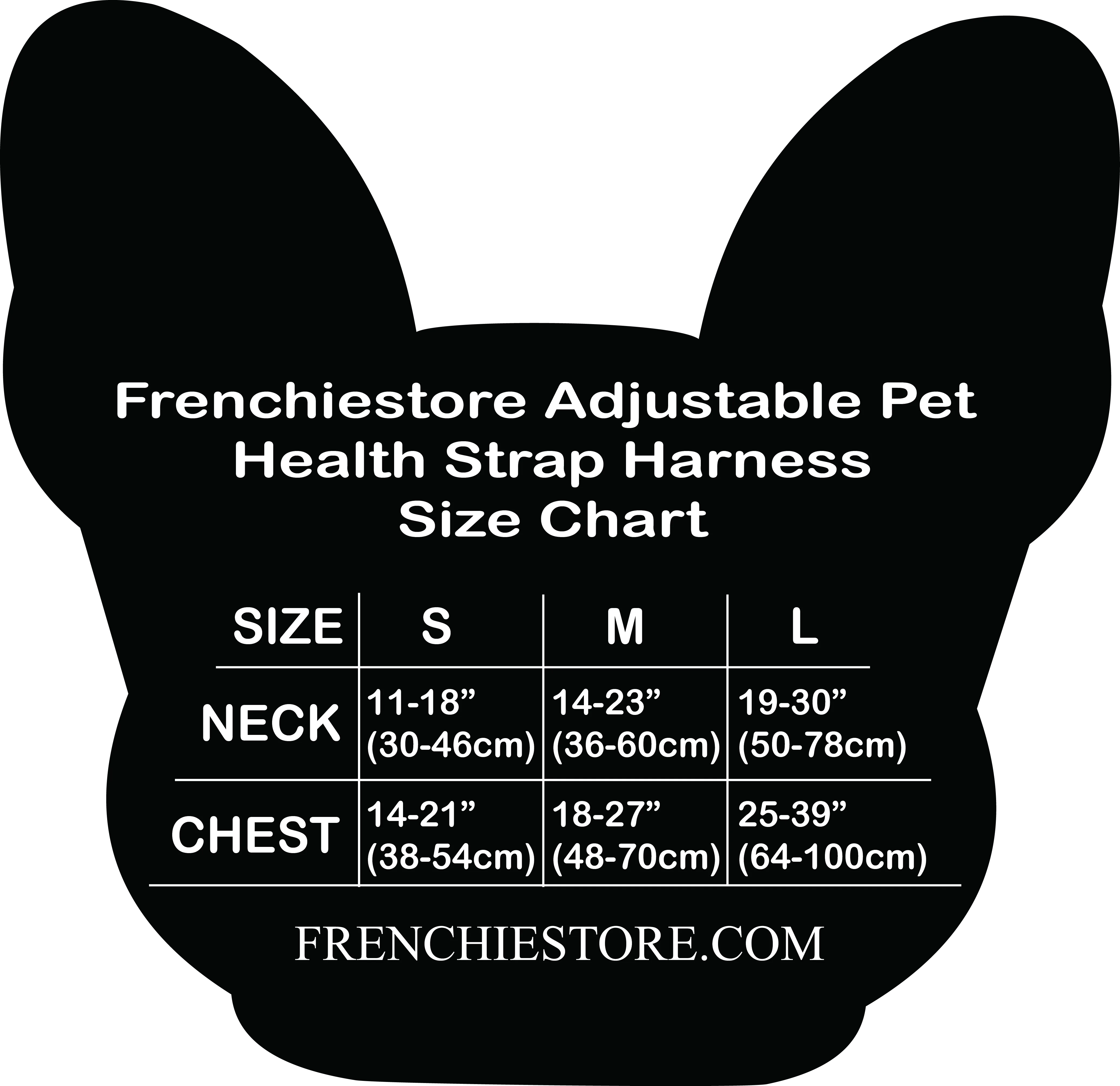 Frenchiestore Adjustable Pet Health Strap Harness | Mermazing