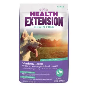 HEALTH EXTENSION GRAIN FREE DRY DOG FOOD - VENISON
