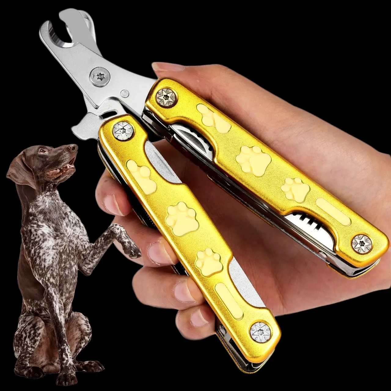 Heavy Duty Dog Nail Clippers for Thick Nail Cut Nails Like Butter, Quite Sharp Pet Nail Clippers for Large Dogs, Easy & Safe Dog Nail Trimmer for Large Medium Small Dogs Cat with Nail File