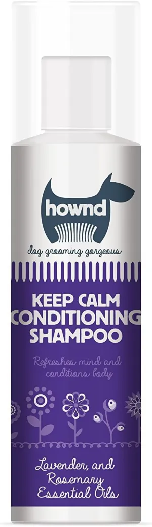 HOWND Keep Calm Conditioning Dog Shampoo for Anxious, Nervous & Stressed Out Dogs, Deeply Cleanses & Conditions - Reduces Shedding - Vegan, Cruelty Free - Lavender