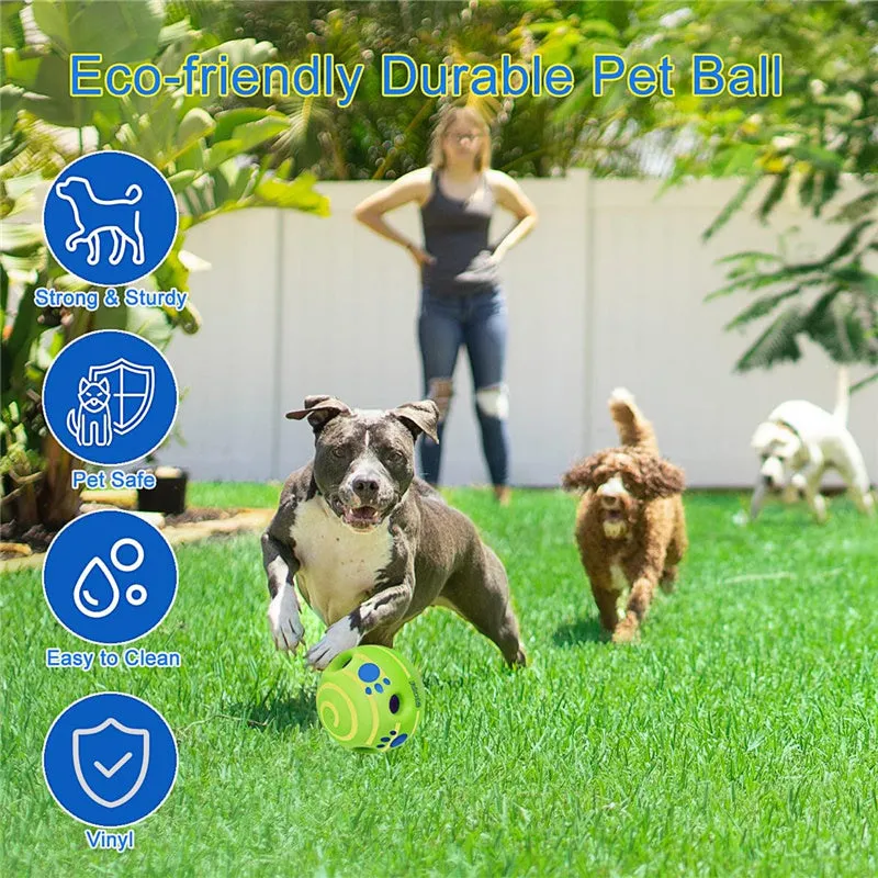 Interactive Dog Toy Wobble Giggle Ball with Funny Sounds