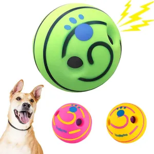Interactive Dog Toy Wobble Giggle Ball with Funny Sounds