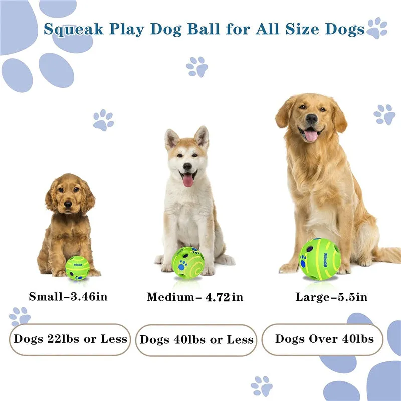 Interactive Dog Toy Wobble Giggle Ball with Funny Sounds