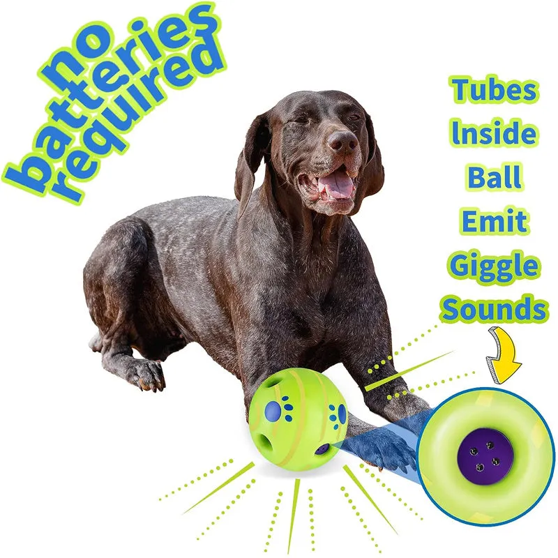 Interactive Dog Toy Wobble Giggle Ball with Funny Sounds