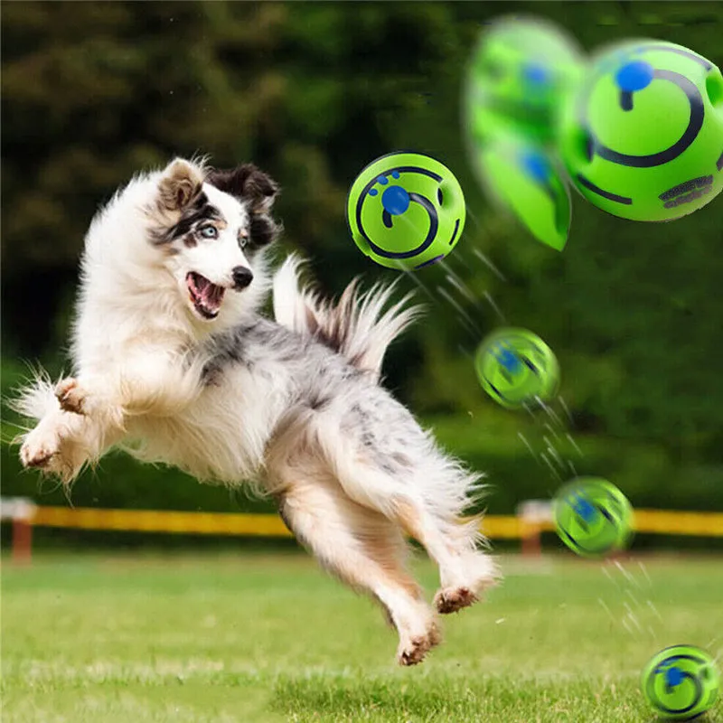 Interactive Dog Toy Wobble Giggle Ball with Funny Sounds