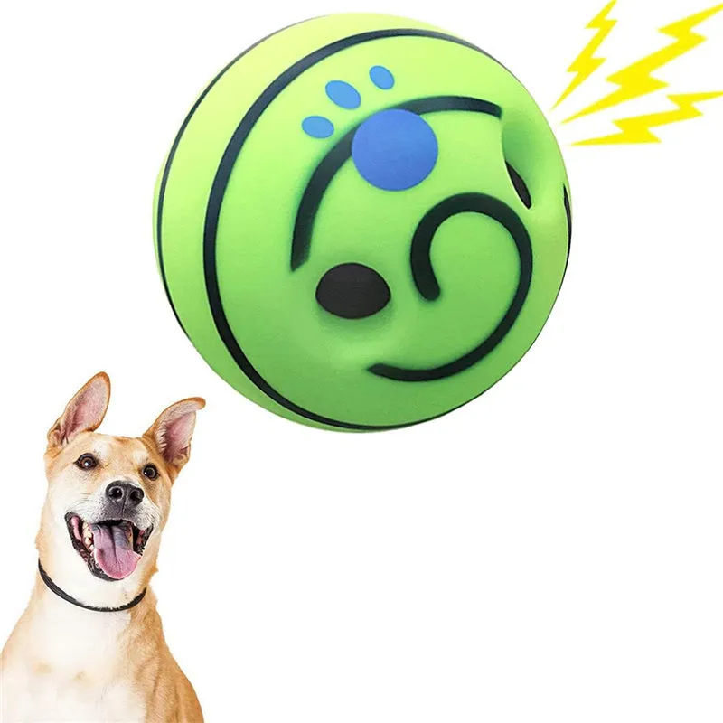 Interactive Dog Toy Wobble Giggle Ball with Funny Sounds