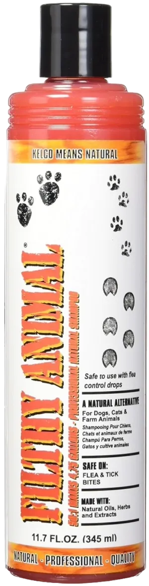 KELCO Filthy Animal Shampoo 11.7oz - Concentrated 50:1 Formula for Deep Cleaning"