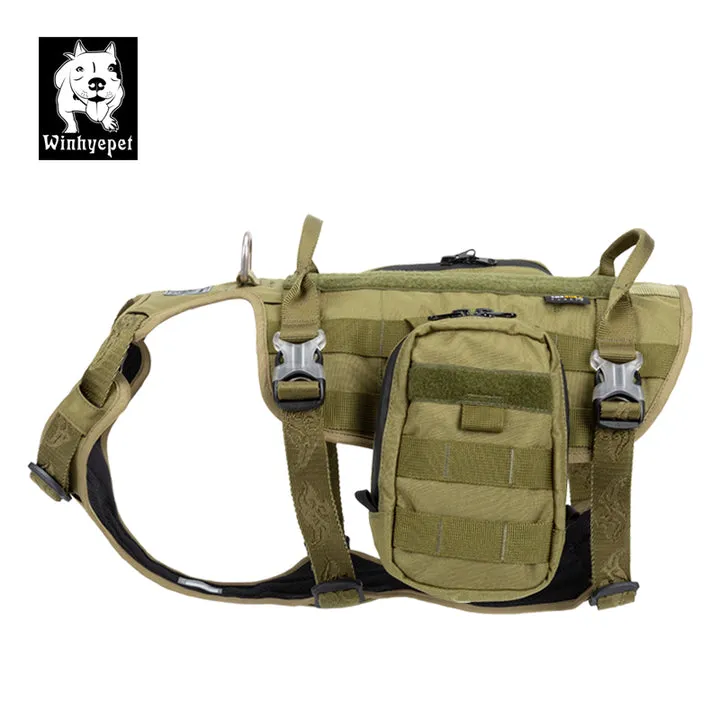 Military Harness - Whinhyepet Army Green (L)