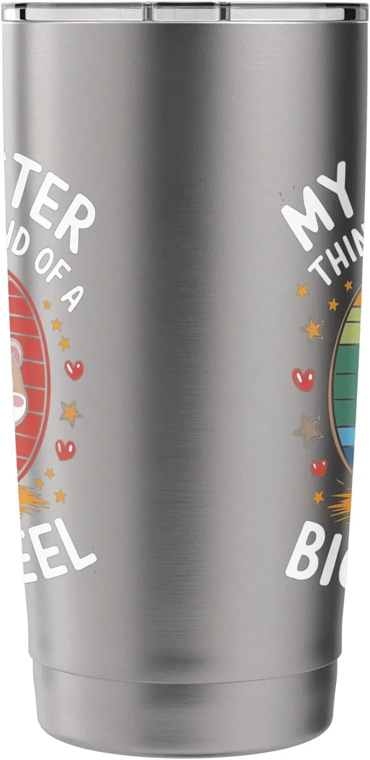 My Hamster Thinks I'm Kind Of A Big Wheel Stainless Steel Insulated Tumbler