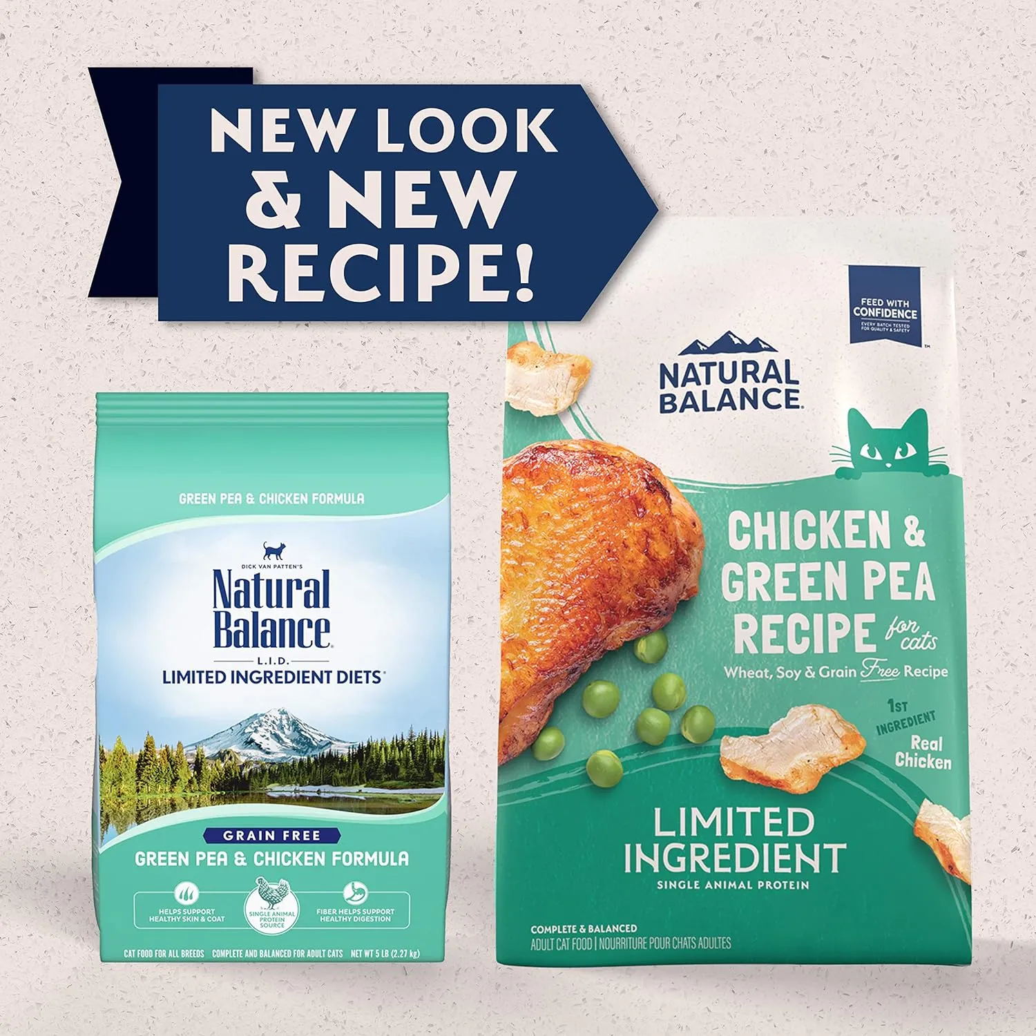 Natural Balance Limited Ingredient Adult Grain-Free Dry Cat Food, Chicken & Green Pea Recipe, 15 Pound (Pack of 1)