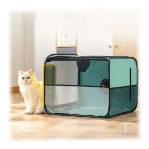 PAWS ASIA Factory Portable Foldable Pet Drying Box Pet Hair Dryer Room For Small to Medium Size Cat Dog