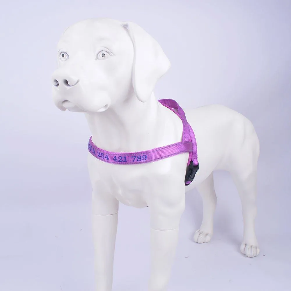 Personalized Dog Harness - Reflective Adjustable Customized Pet Harness