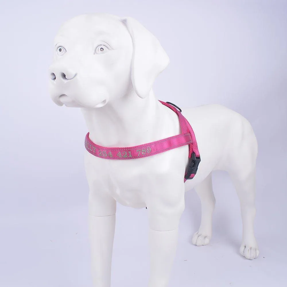 Personalized Dog Harness - Reflective Adjustable Customized Pet Harness