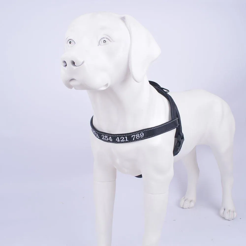 Personalized Dog Harness - Reflective Adjustable Customized Pet Harness