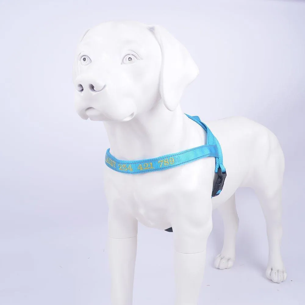 Personalized Dog Harness - Reflective Adjustable Customized Pet Harness