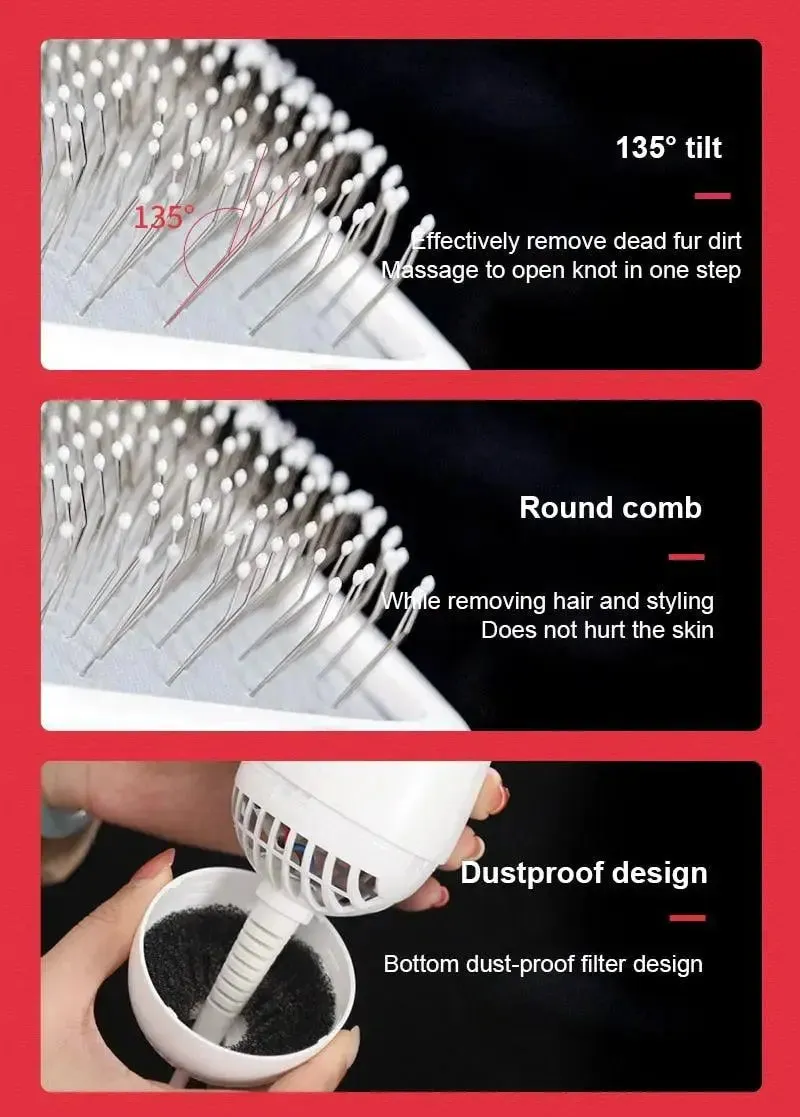 Pet Hair Dryer & Brush Comb - Type B