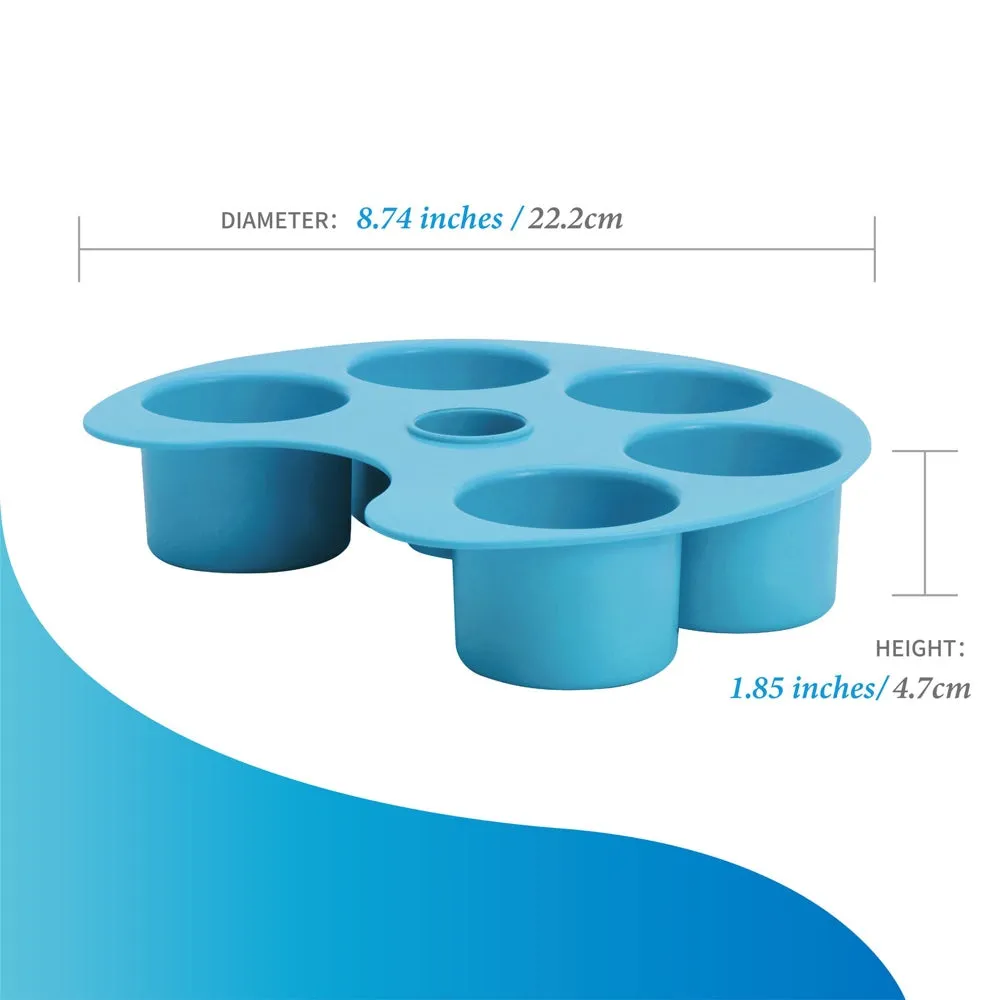 PetDreamHouse SPIN Accessories Interactive Slow Feeder Add-On For Cats & Dogs (Blue Palette)