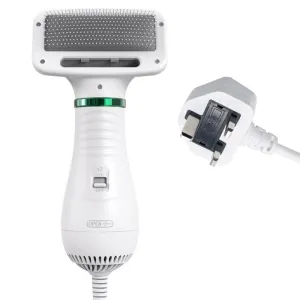 Portable Dog Dryer 2-In-1 Pet Dryer and Pet Hair Remover Low Noise Adjustable Temperature Dog Grooming Comb
