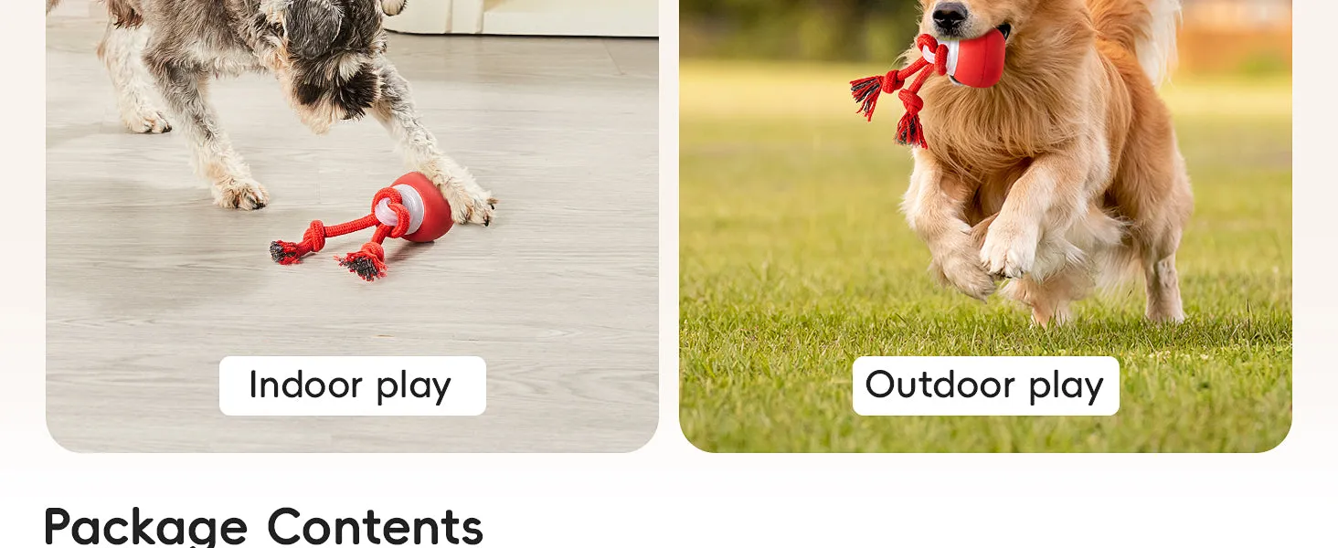 Potaroma Interactive Dog Ball Toys Touch Activated, Rechargeable, Squeaky Dog Toy