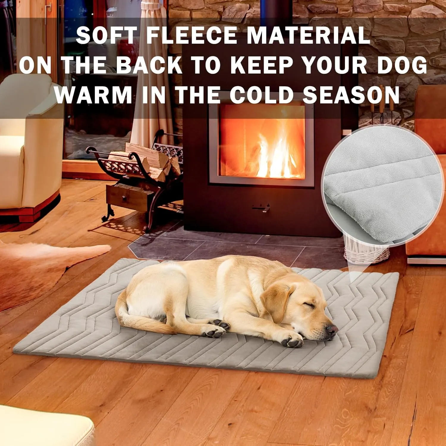SCENEREAL Dog Cooling Mat for Crate, Thicken Self-Cooling Dog Pad Reversible (Cool & Warm), 59"x40" Pet Cool Bed for M Large XL Dogs,Kennel Sofa Mats Machine Washable, Durable Non-Toxic Gel, Outdoor