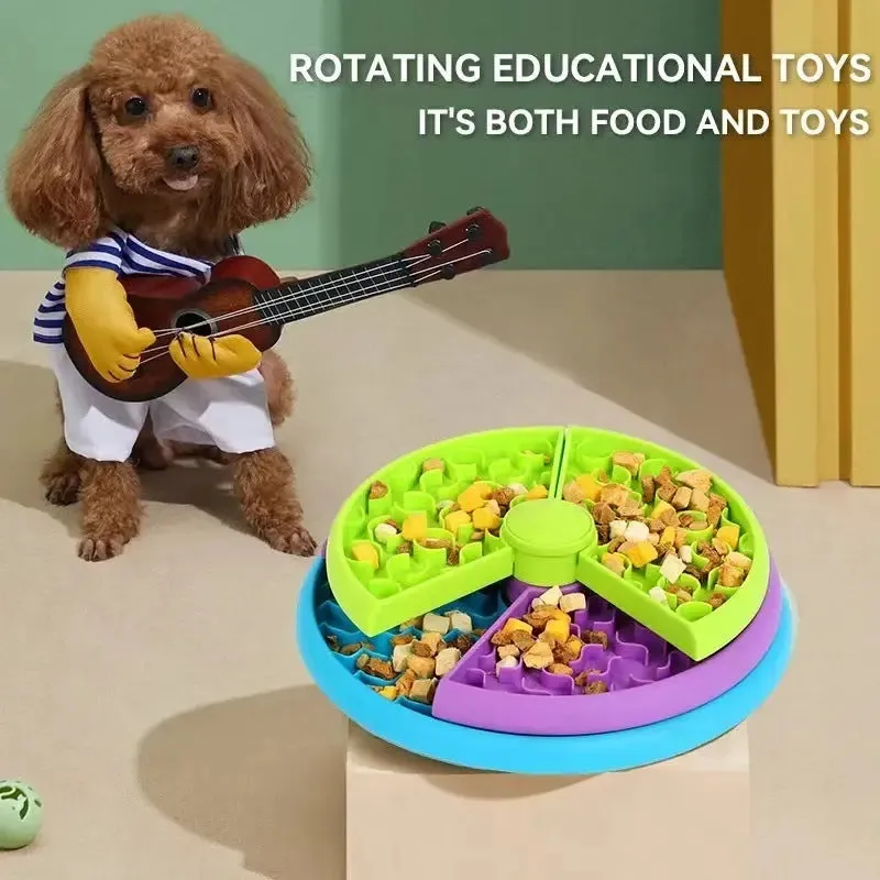 Slow Food Dog Bowl Anti Choking Bowl Dog Basin Puzzle Dog Feeder
