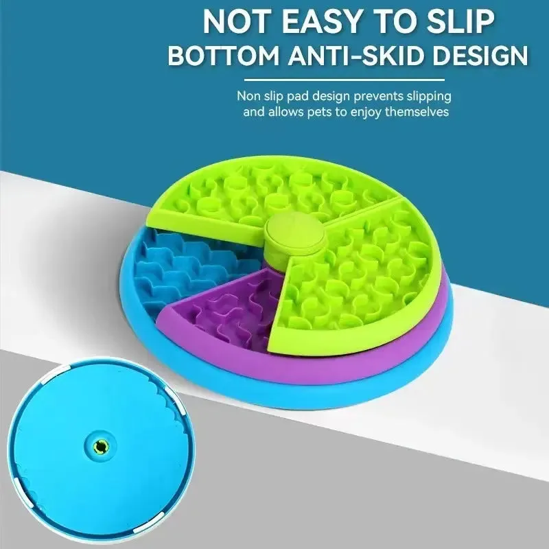 Slow Food Dog Bowl Anti Choking Bowl Dog Basin Puzzle Dog Feeder