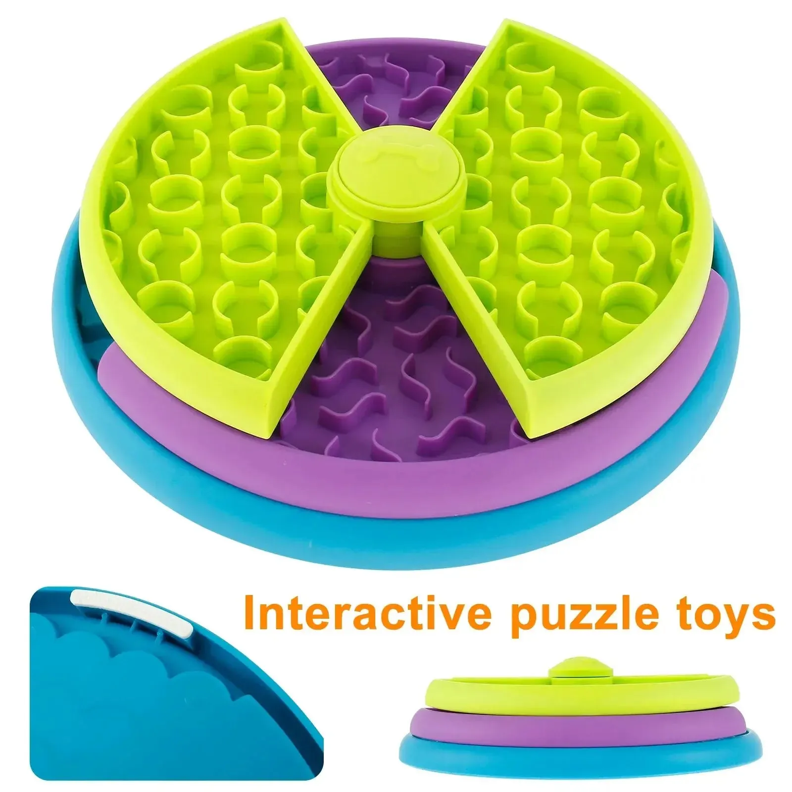 Slow Food Dog Bowl Anti Choking Bowl Dog Basin Puzzle Dog Feeder