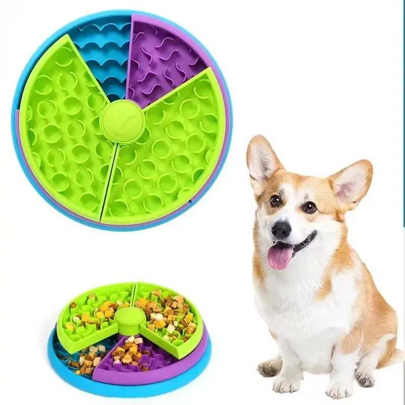 Slow Food Dog Bowl Anti Choking Bowl Dog Basin Puzzle Dog Feeder