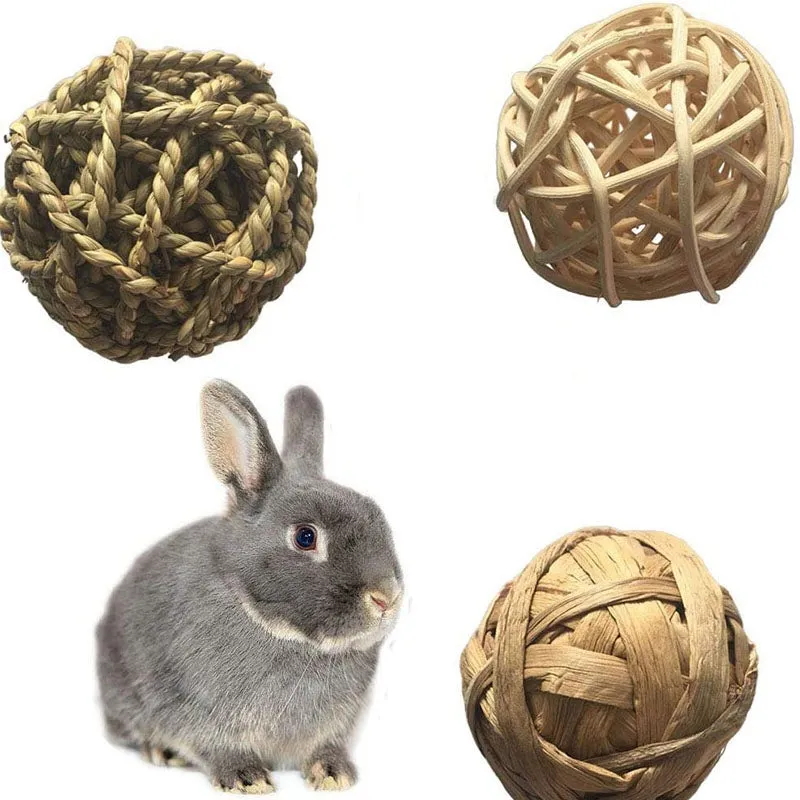 Small Animal Activity Toy, Play Chew Toys for Bunny Guinea Pigs Gerbils, 6 Pack