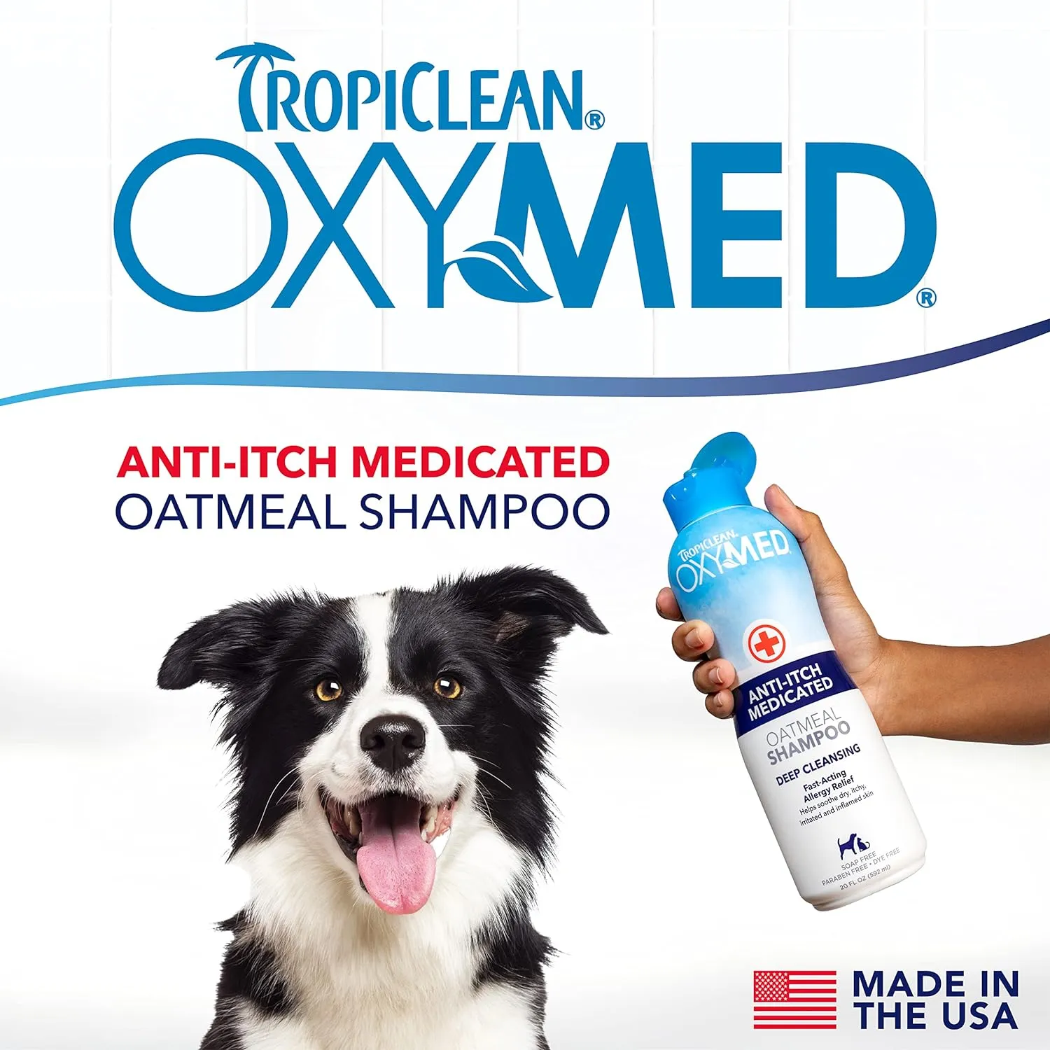 TropiClean OXYMED Medicated Pet Shampoo, 20oz…