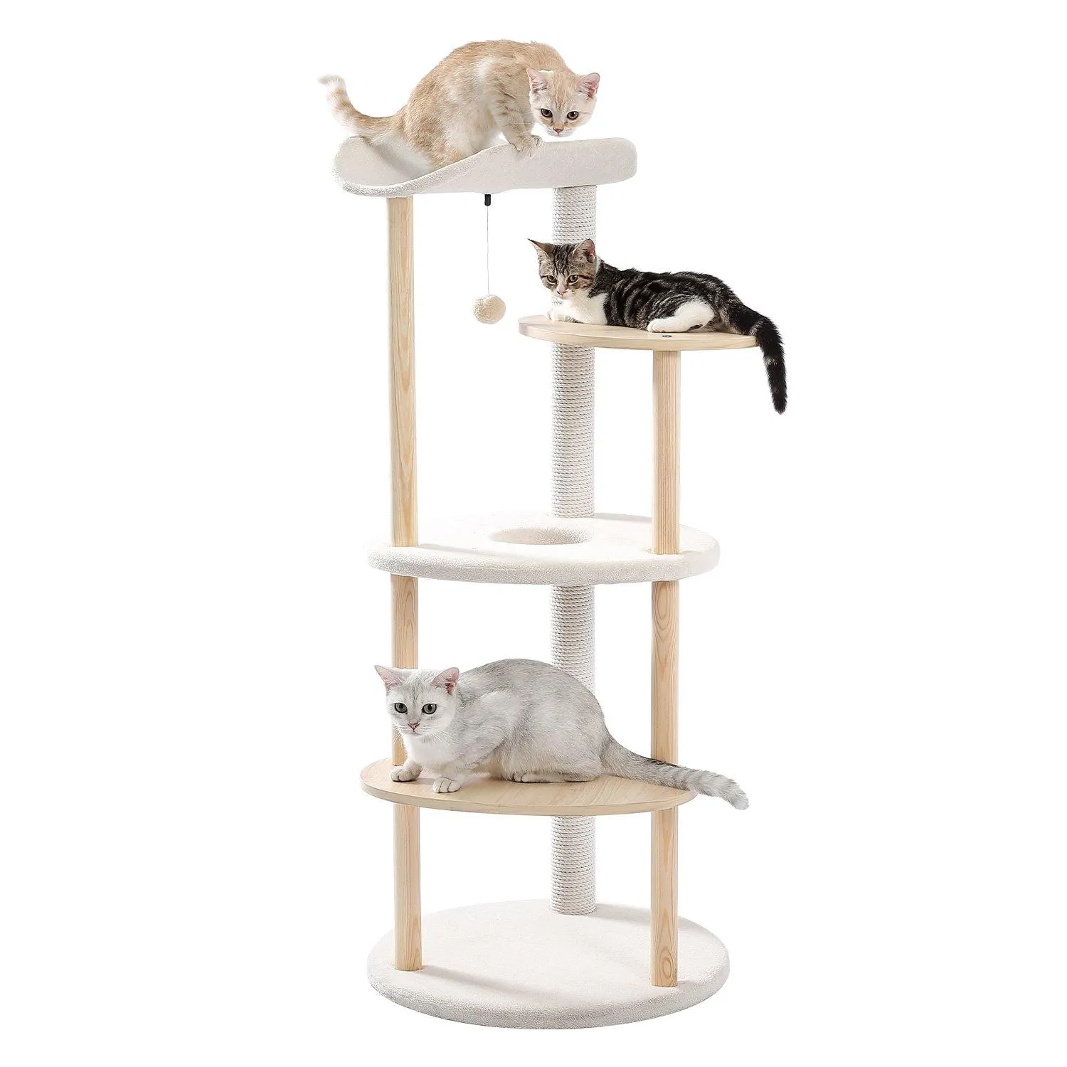 White Multi-Level Cat Tree